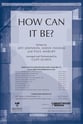How Can it Be? SATB Choir with Worship Leader choral sheet music cover
